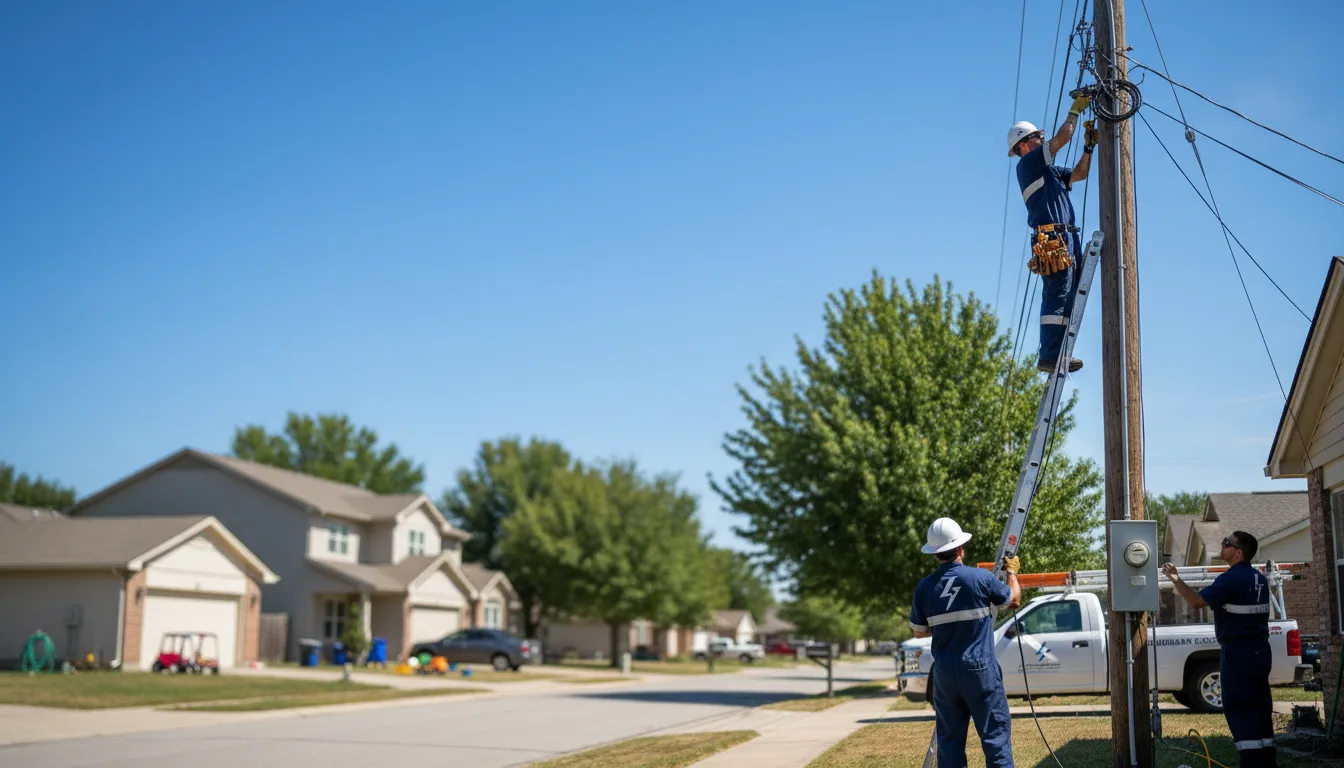 Residential electrician providing installation services in Columbiana, AL